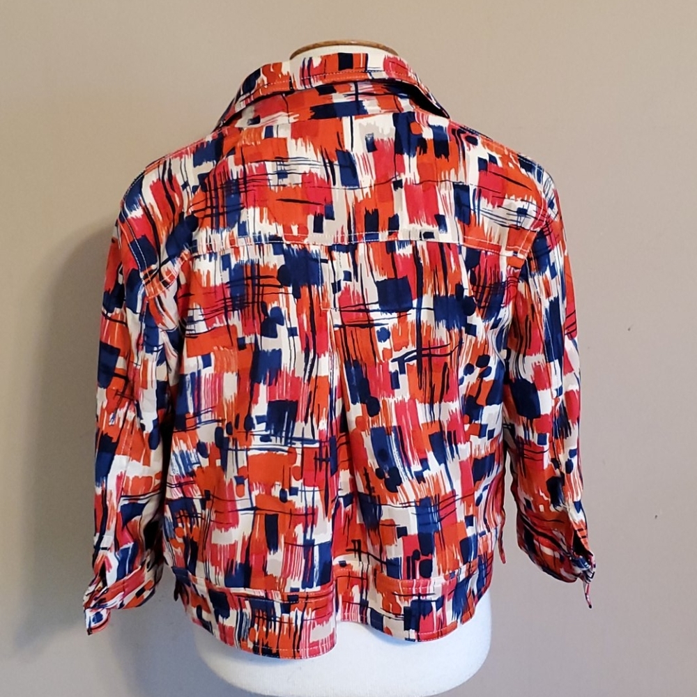 Ruby Rd Cropped Lined Jacket Size 10p - image 6